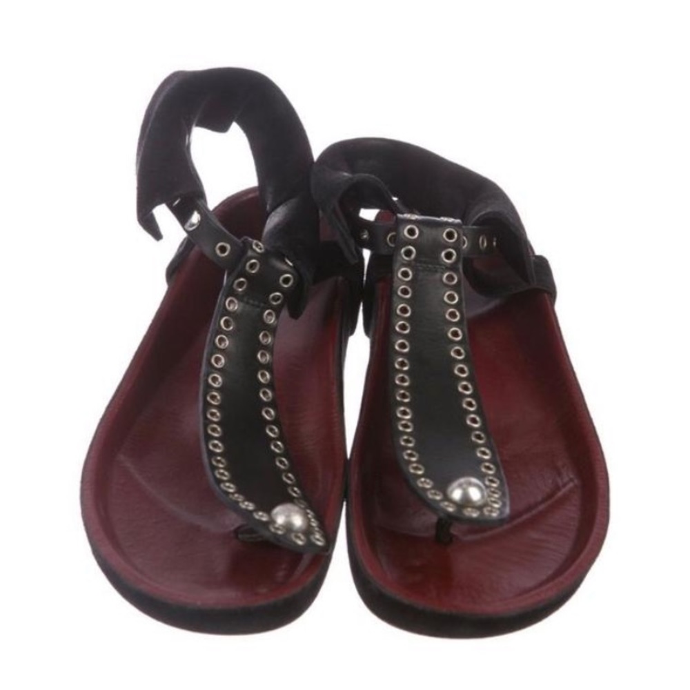 Isabel Marant black leather sandals